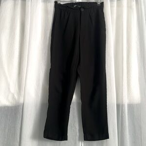 Zara High-rise Paperbag Ankle Pants size small 37.5 hem 25.5 waist 14